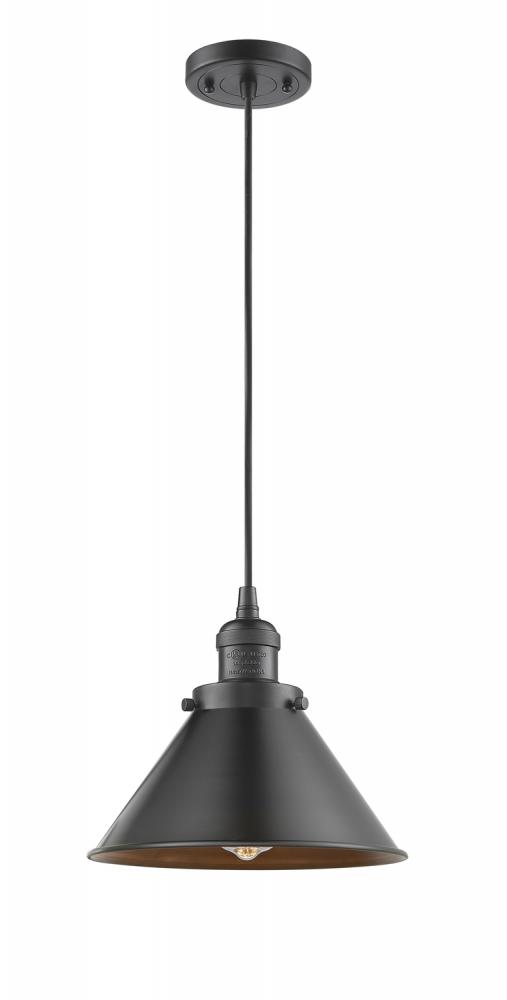 Briarcliff - 1 Light - 10 inch - Oil Rubbed Bronze - Cord hung - Mini Pendant