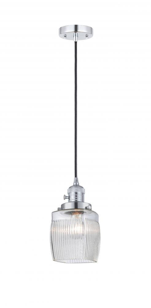 Colton - 1 Light - 6 inch - Polished Chrome - Cord hung - Mini Pendant