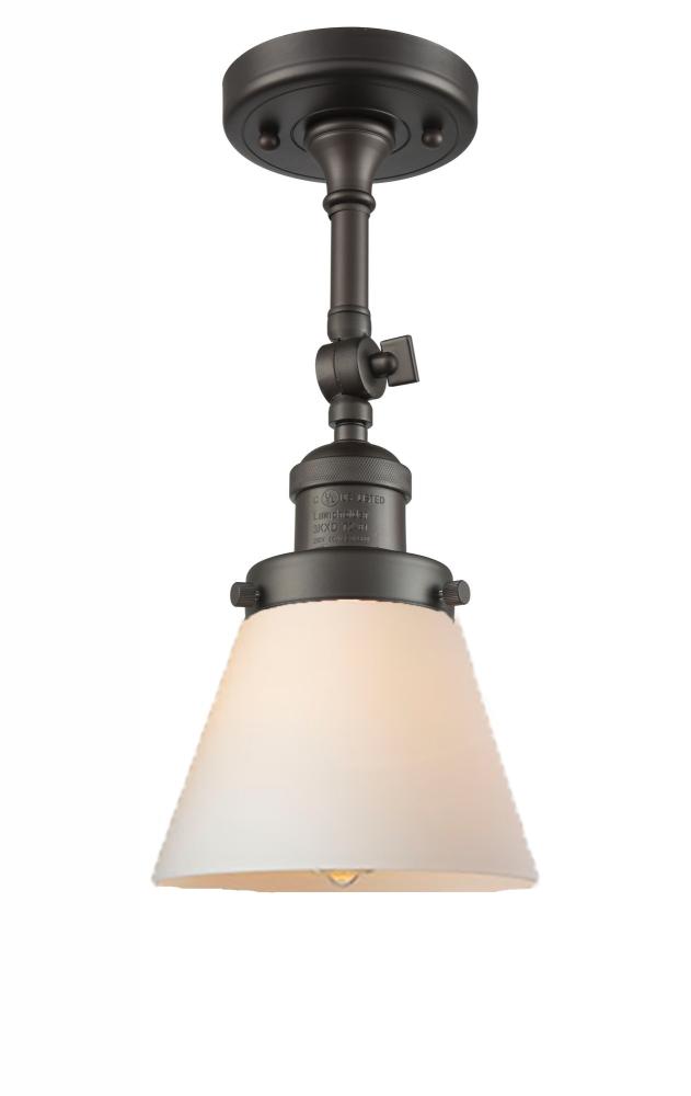 Cone - 1 Light - 6 inch - Oil Rubbed Bronze - Semi-Flush Mount