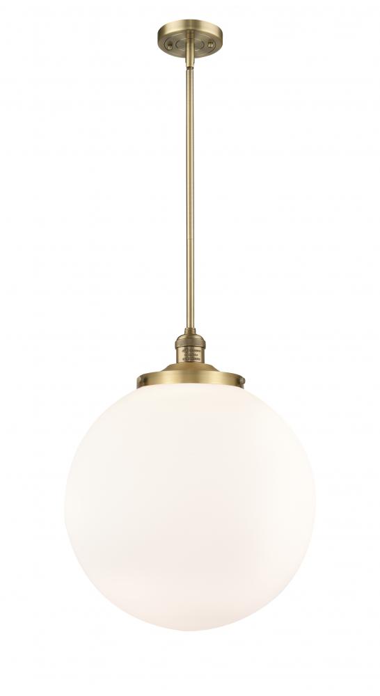 Beacon - 1 Light - 16 inch - Brushed Brass - Stem Hung - Pendant