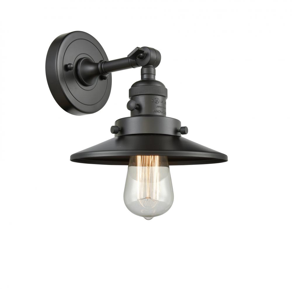 Railroad - 1 Light - 8 inch - Oil Rubbed Bronze - Sconce