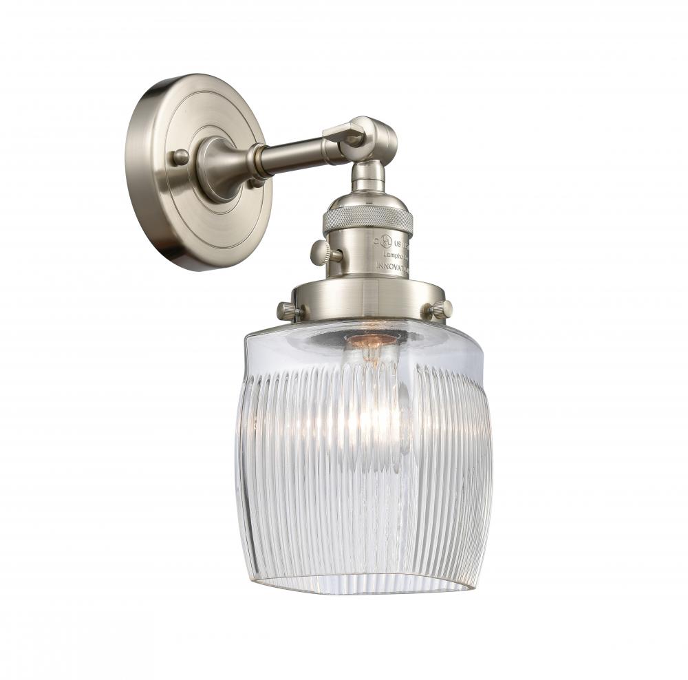 Colton - 1 Light - 6 inch - Brushed Satin Nickel - Sconce