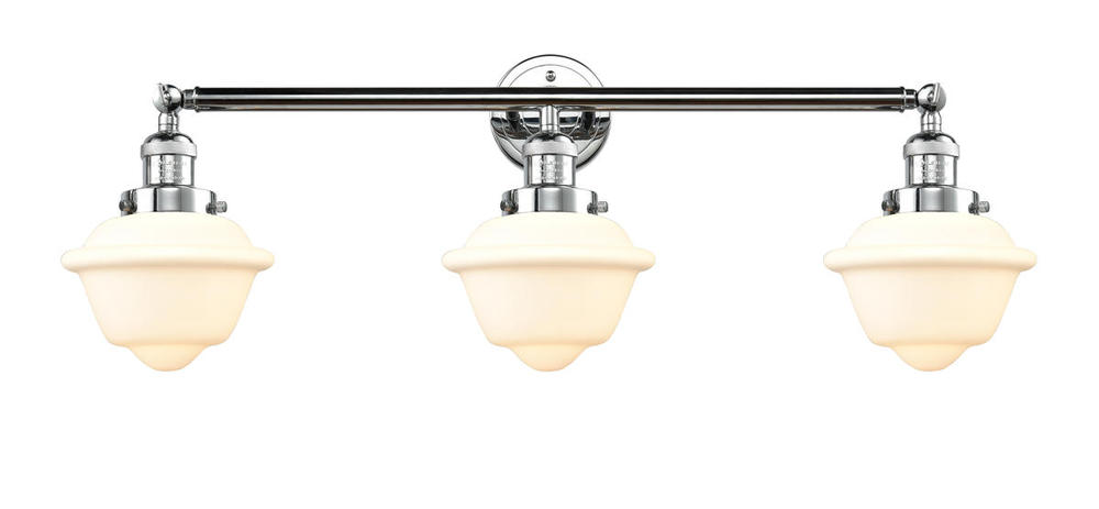 Oxford - 3 Light - 34 inch - Polished Chrome - Bath Vanity Light