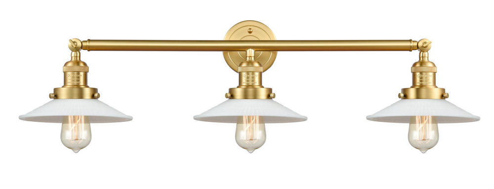 Halophane - 3 Light - 33 inch - Satin Gold - Bath Vanity Light