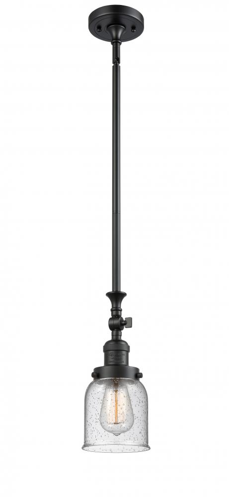 Bell - 1 Light - 5 inch - Matte Black - Stem Hung - Mini Pendant