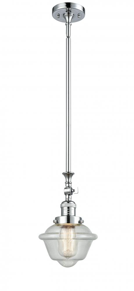 Oxford - 1 Light - 7 inch - Polished Chrome - Stem Hung - Mini Pendant