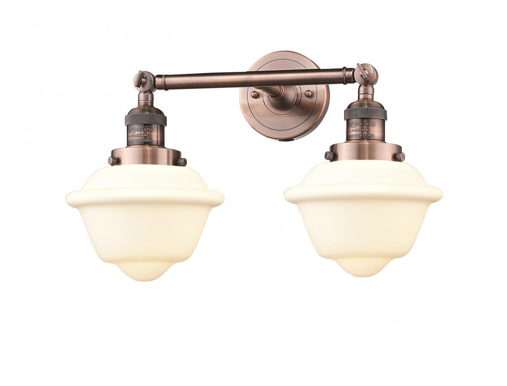 Oxford - 2 Light - 17 inch - Antique Copper - Bath Vanity Light