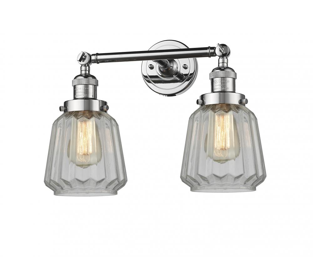 Chatham - 2 Light - 16 inch - Polished Chrome - Bath Vanity Light