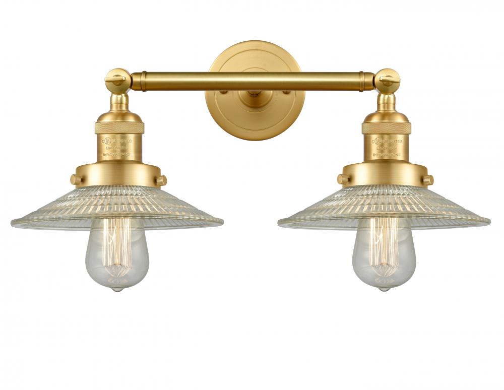 Halophane - 2 Light - 18 inch - Satin Gold - Bath Vanity Light