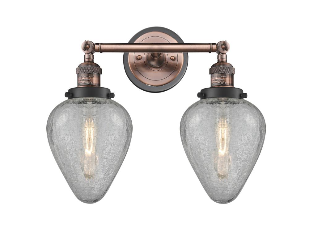 Geneseo - 2 Light - 17 inch - Antique Copper - Bath Vanity Light