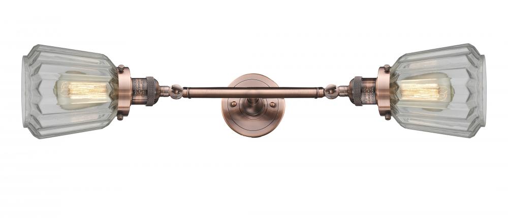 Chatham - 2 Light - 7 inch - Antique Copper - Bath Vanity Light