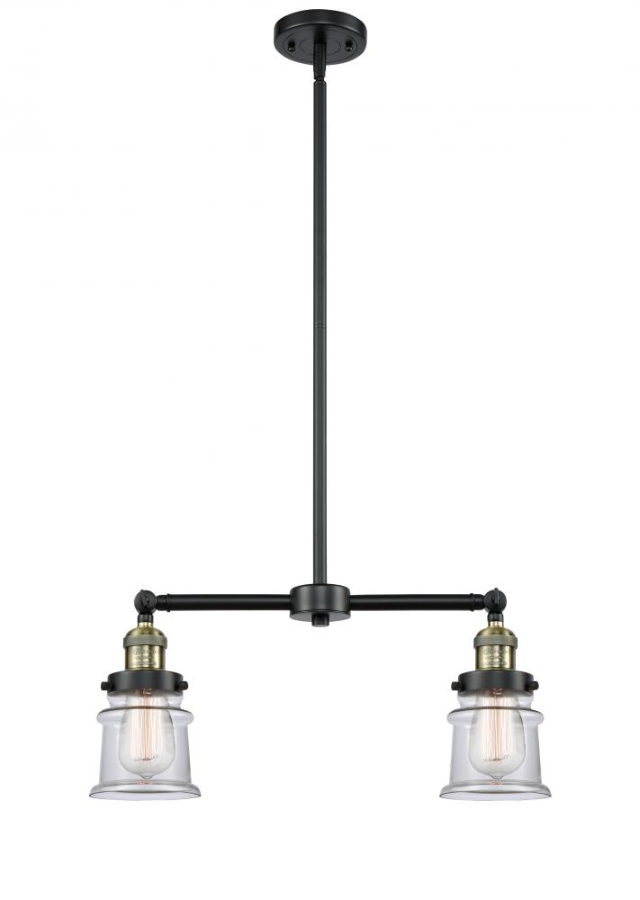 Canton - 2 Light - 21 inch - Black Antique Brass - Stem Hung - Island Light