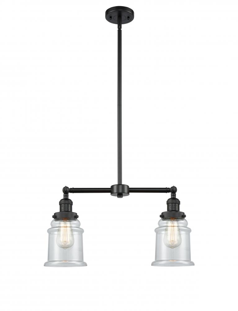 Canton - 2 Light - 21 inch - Matte Black - Stem Hung - Island Light