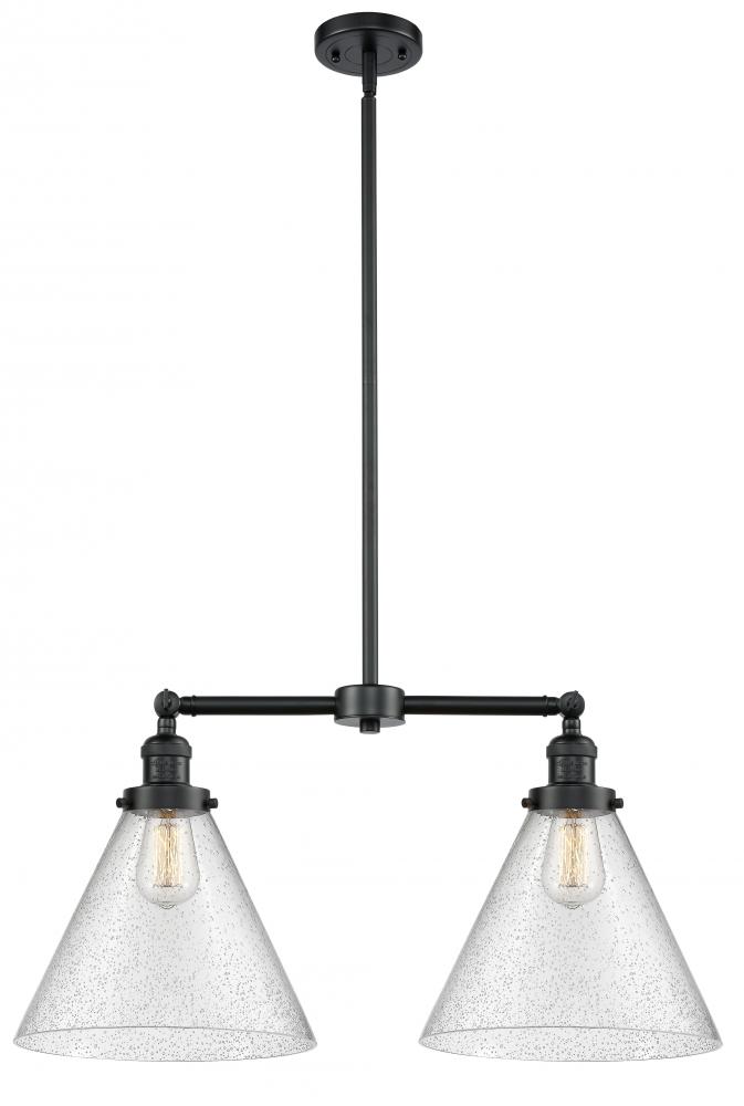 Cone - 2 Light - 21 inch - Oil Rubbed Bronze - Stem Hung - Island Light