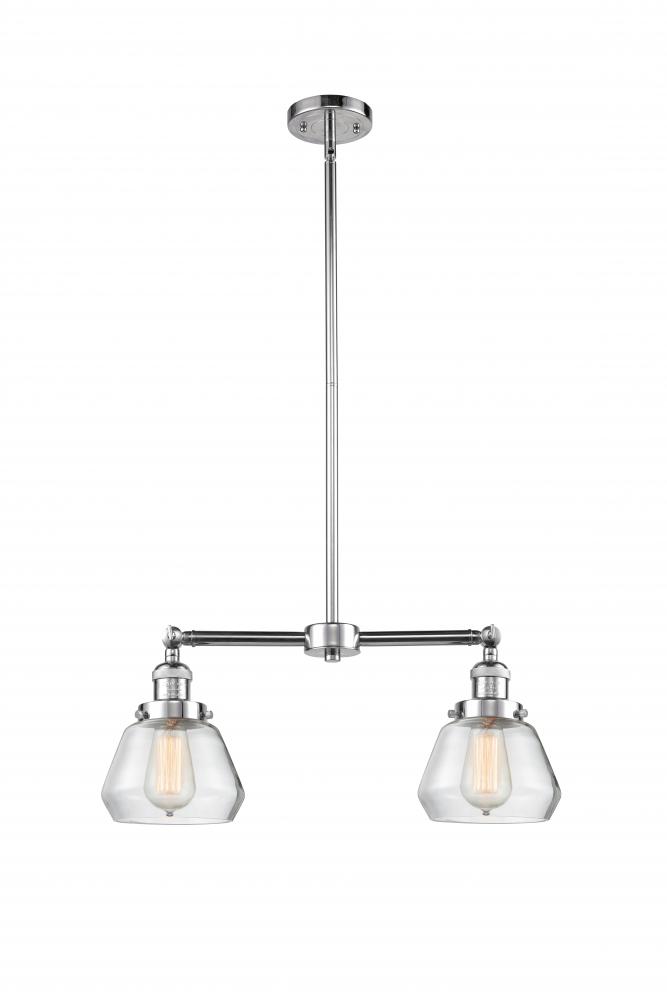 Fulton - 2 Light - 21 inch - Polished Chrome - Stem Hung - Island Light