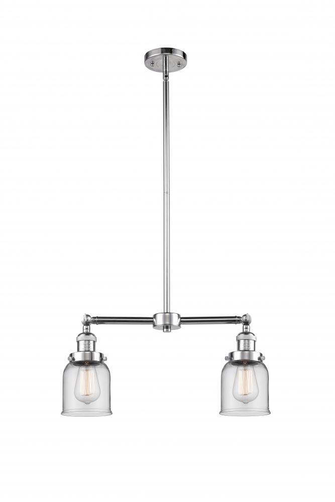 Bell - 2 Light - 21 inch - Polished Chrome - Stem Hung - Island Light