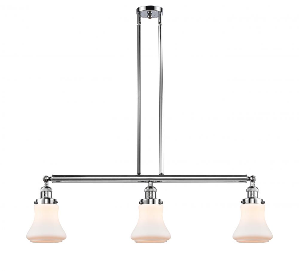 Bellmont - 3 Light - 39 inch - Polished Chrome - Stem Hung - Island Light