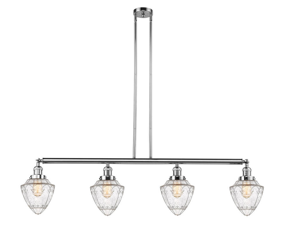 Bullet - 4 Light - 50 inch - Polished Chrome - Stem Hung - Island Light