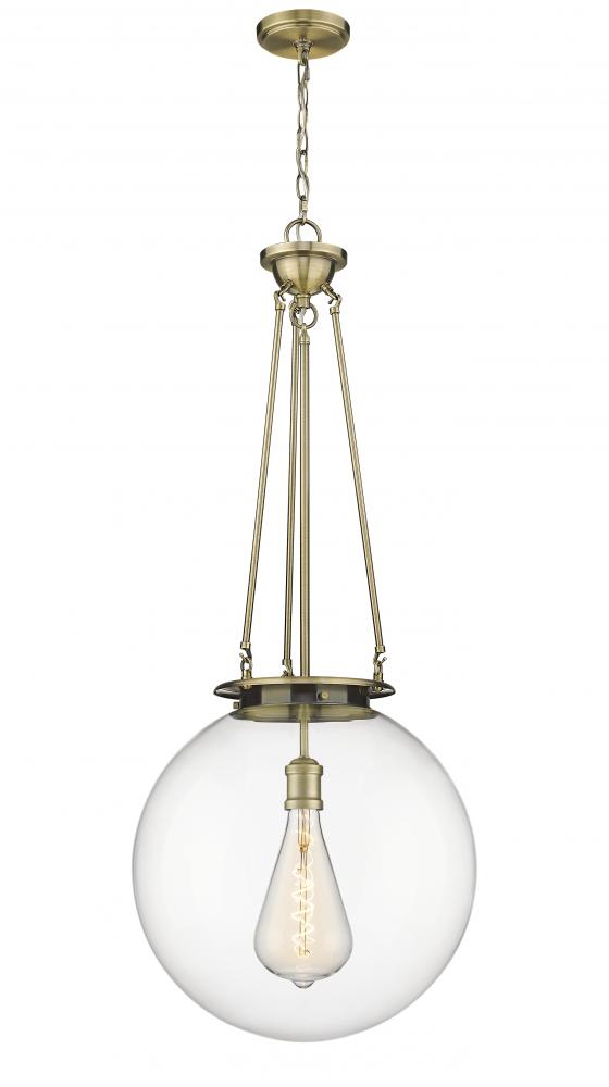 Beacon - 1 Light - 18 inch - Antique Brass - Chain Hung - Pendant