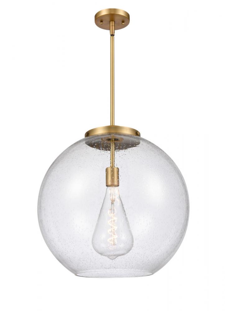 Athens - 1 Light - 18 inch - Brushed Brass - Stem Hung - Pendant