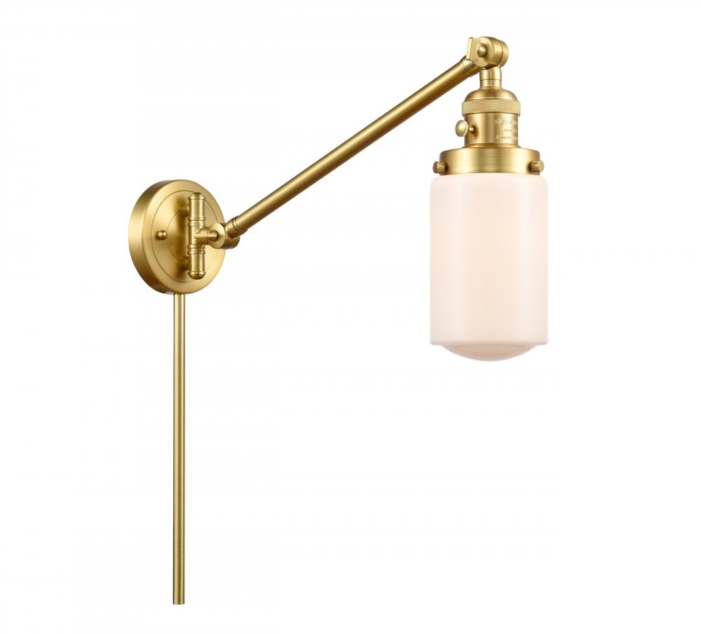 Dover - 1 Light - 5 inch - Satin Gold - Swing Arm