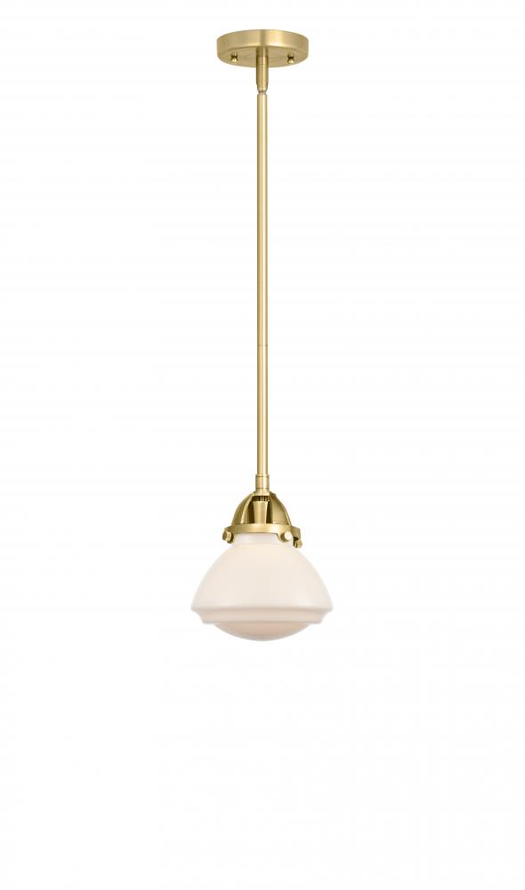 Olean - 1 Light - 7 inch - Satin Gold - Cord hung - Mini Pendant