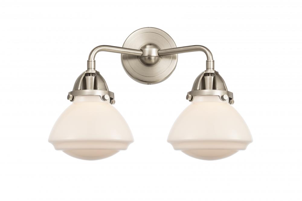 Olean - 2 Light - 15 inch - Brushed Satin Nickel - Bath Vanity Light