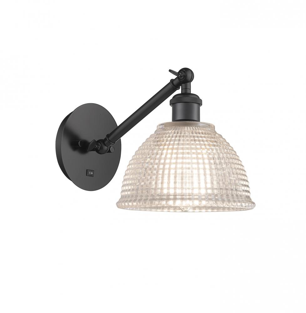 Arietta - 1 Light - 8 inch - Matte Black - Sconce