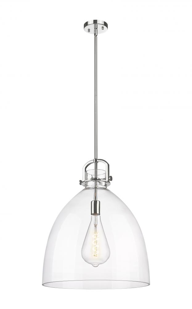 Newton Bell - 1 Light - 18 inch - Polished Nickel - Pendant