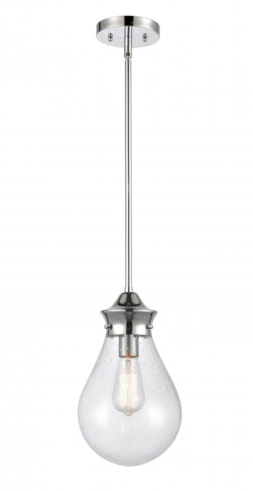 Genesis - 1 Light - 8 inch - Polished Chrome - Cord hung - Mini Pendant