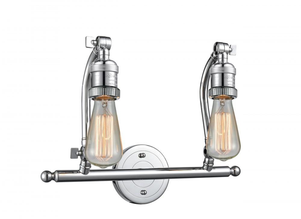 Double Swivel - 2 Light - 18 inch - Polished Chrome - Bath Vanity Light