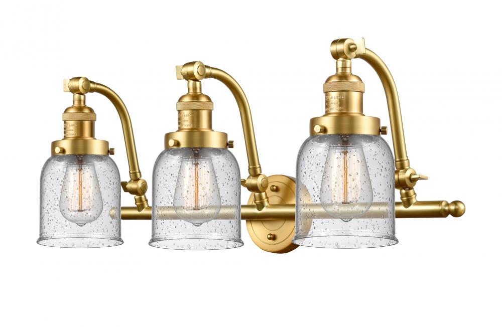 Bell - 3 Light - 28 inch - Satin Gold - Bath Vanity Light