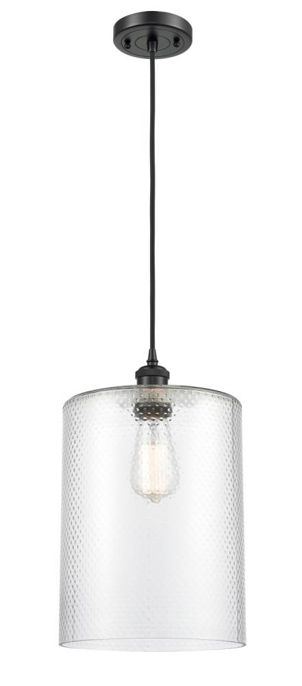 Cobbleskill - 1 Light - 9 inch - Matte Black - Cord hung - Mini Pendant