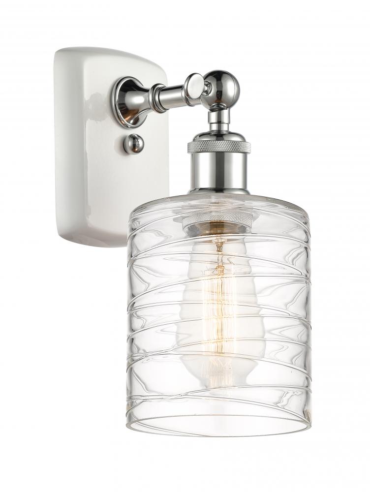 Cobbleskill - 1 Light - 5 inch - White Polished Chrome - Sconce