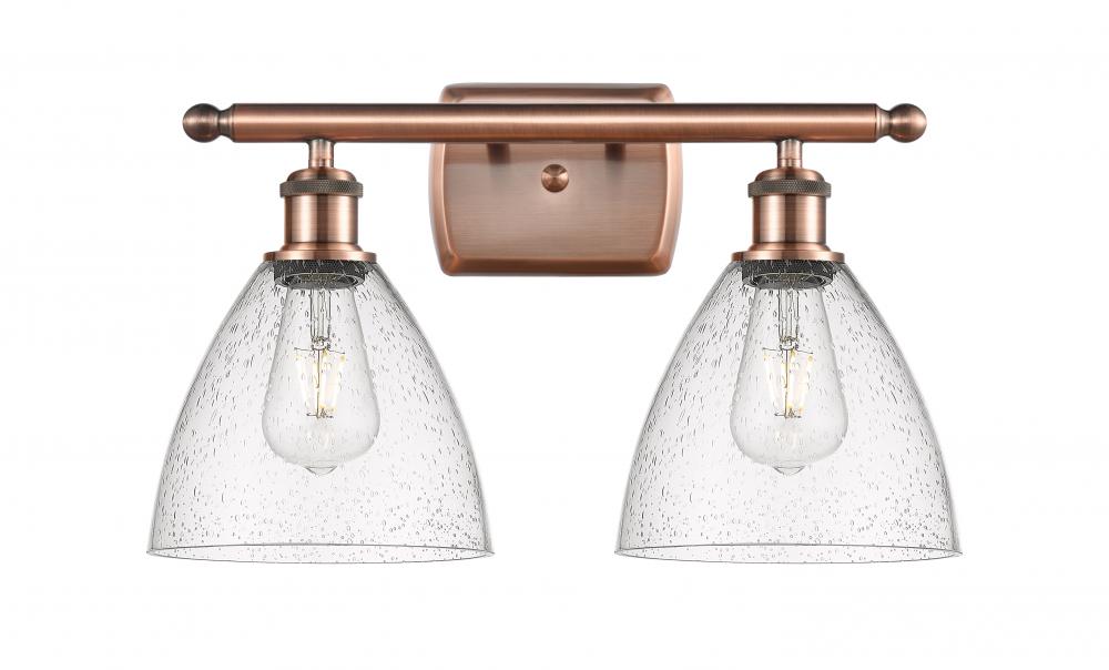 Bristol - 2 Light - 18 inch - Antique Copper - Bath Vanity Light