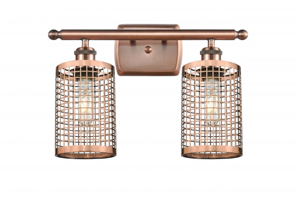 Nestbrook - 2 Light - 15 inch - Antique Copper - Bath Vanity Light