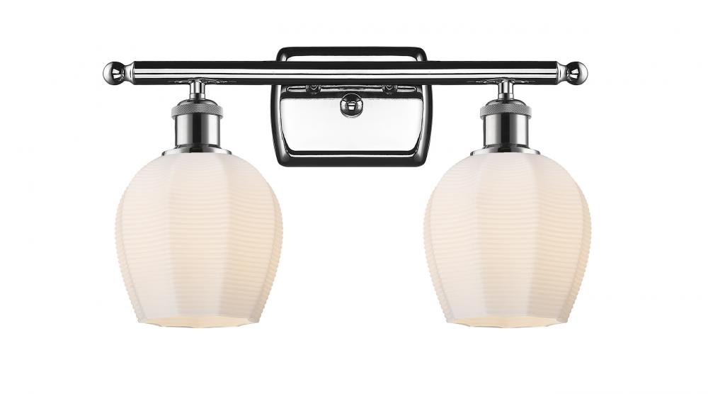 Norfolk - 2 Light - 16 inch - Polished Chrome - Bath Vanity Light