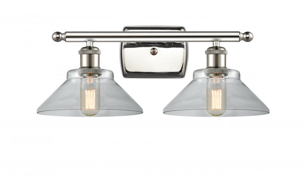 Orwell - 2 Light - 18 inch - Polished Nickel - Bath Vanity Light