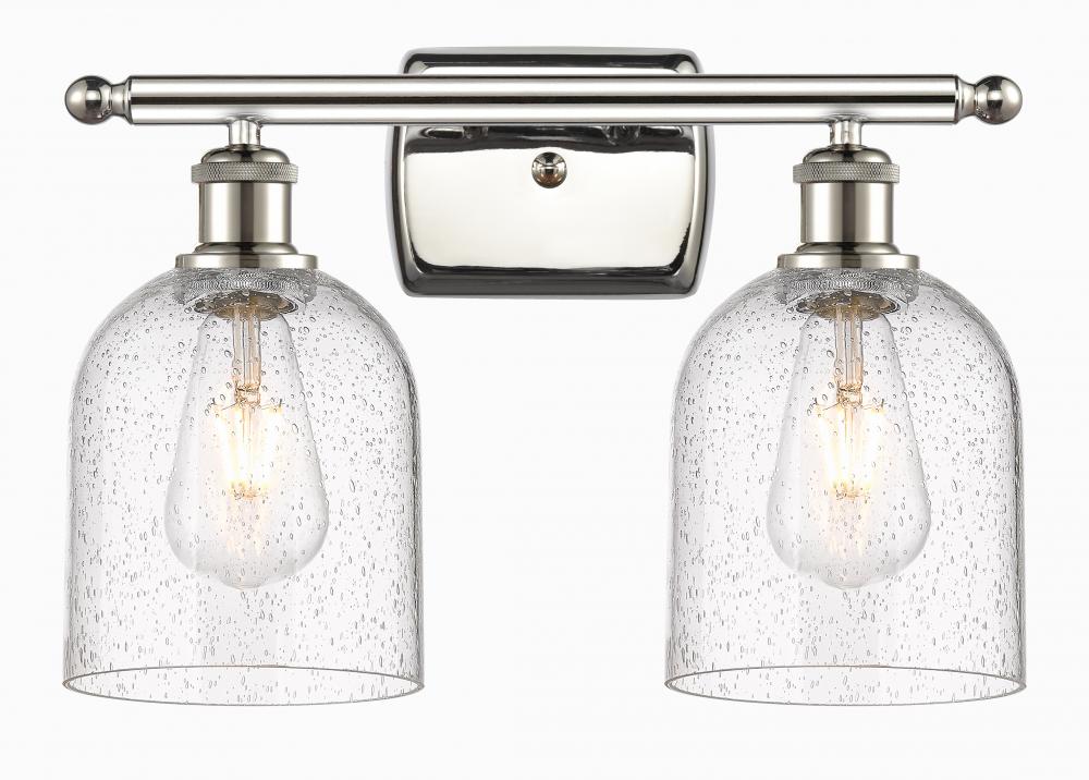 Bella - 2 Light - 16 inch - Polished Nickel - Bath Vanity Light