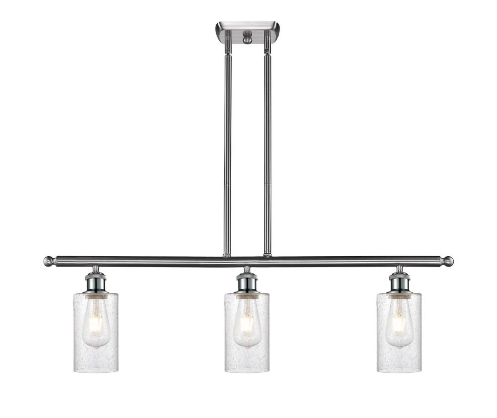 Clymer - 3 Light - 36 inch - Brushed Satin Nickel - Cord hung - Island Light