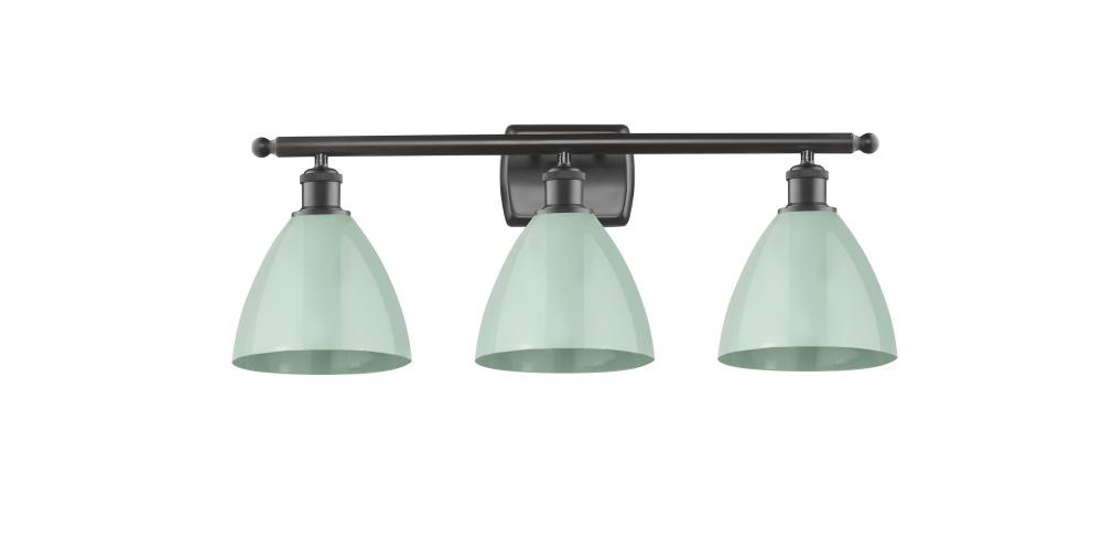 Plymouth - 3 Light - 28 inch - Oil Rubbed Bronze - Bath Vanity Light