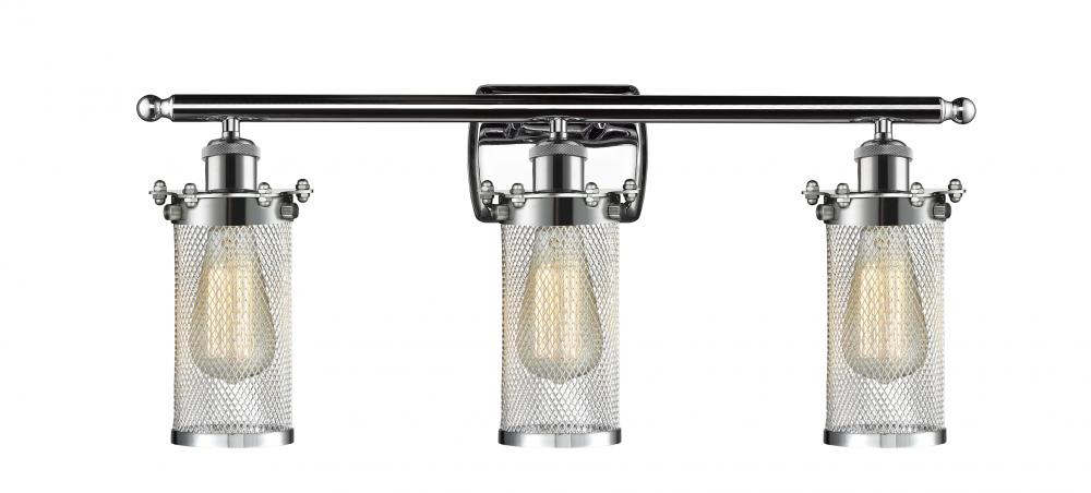 Bleecker - 3 Light - 24 inch - Polished Chrome - Bath Vanity Light