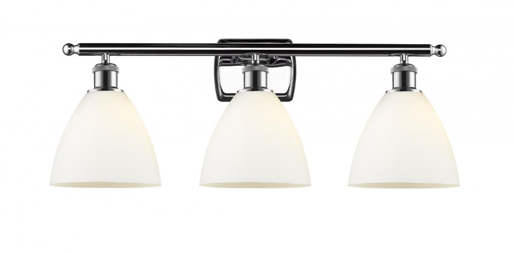 Bristol - 3 Light - 28 inch - Polished Chrome - Bath Vanity Light