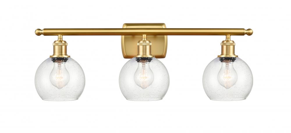 Athens - 3 Light - 26 inch - Satin Gold - Bath Vanity Light