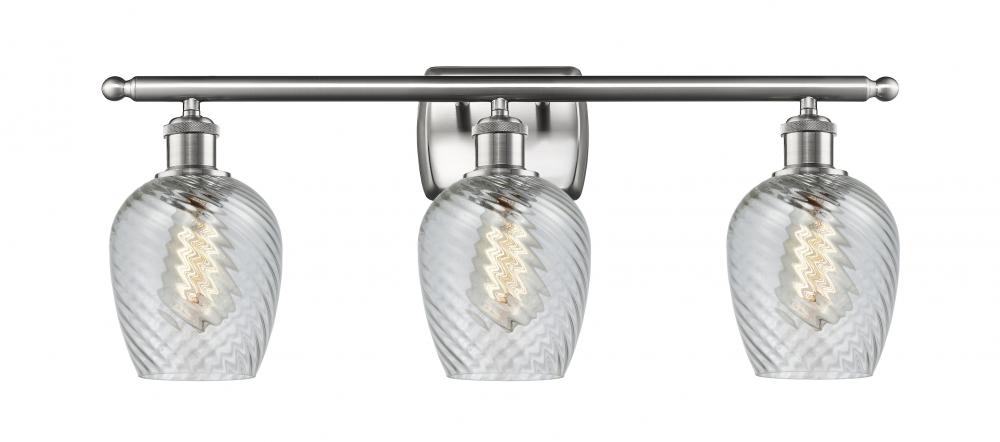 Salina - 3 Light - 26 inch - Brushed Satin Nickel - Bath Vanity Light