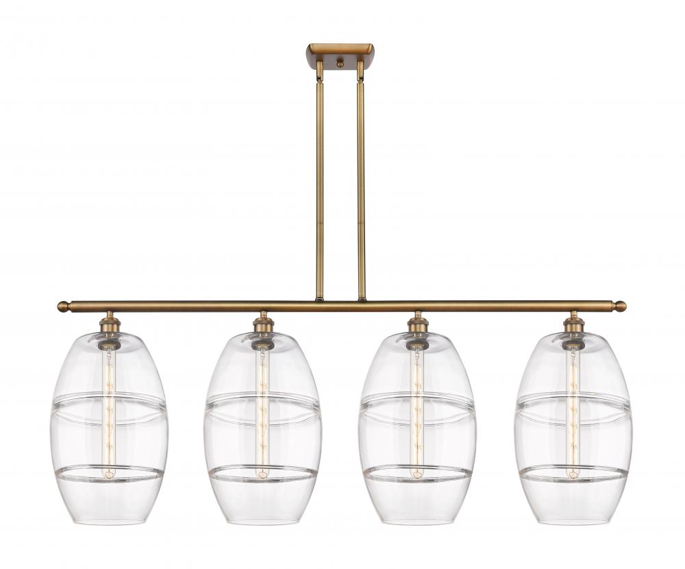 Vaz - 4 Light - 48 inch - Brushed Brass - Cord hung - Island Light