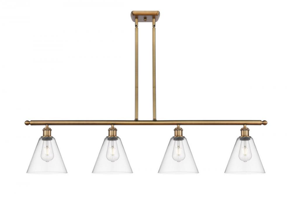 Berkshire - 4 Light - 48 inch - Brushed Brass - Cord hung - Island Light