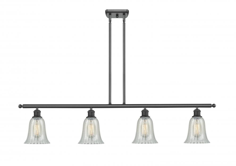 Hanover - 4 Light - 48 inch - Matte Black - Cord hung - Island Light