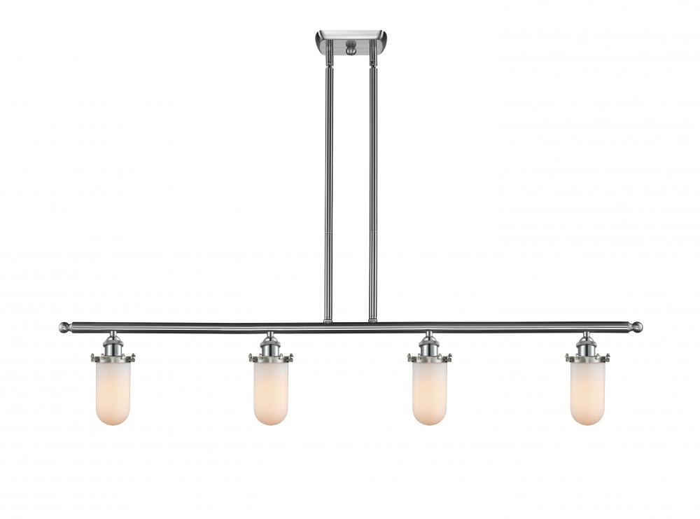 Kingsbury - 4 Light - 48 inch - Brushed Satin Nickel - Cord hung - Island Light