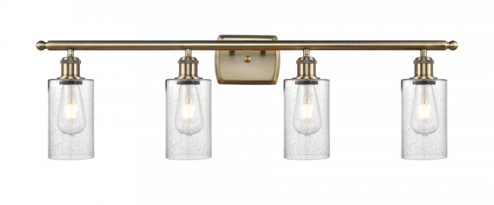 Clymer - 4 Light - 34 inch - Antique Brass - Bath Vanity Light